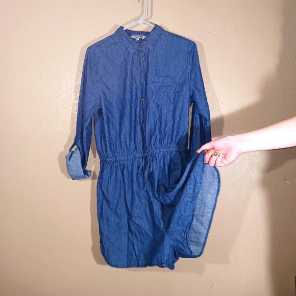 Denim Romper - Picture 3 of 4